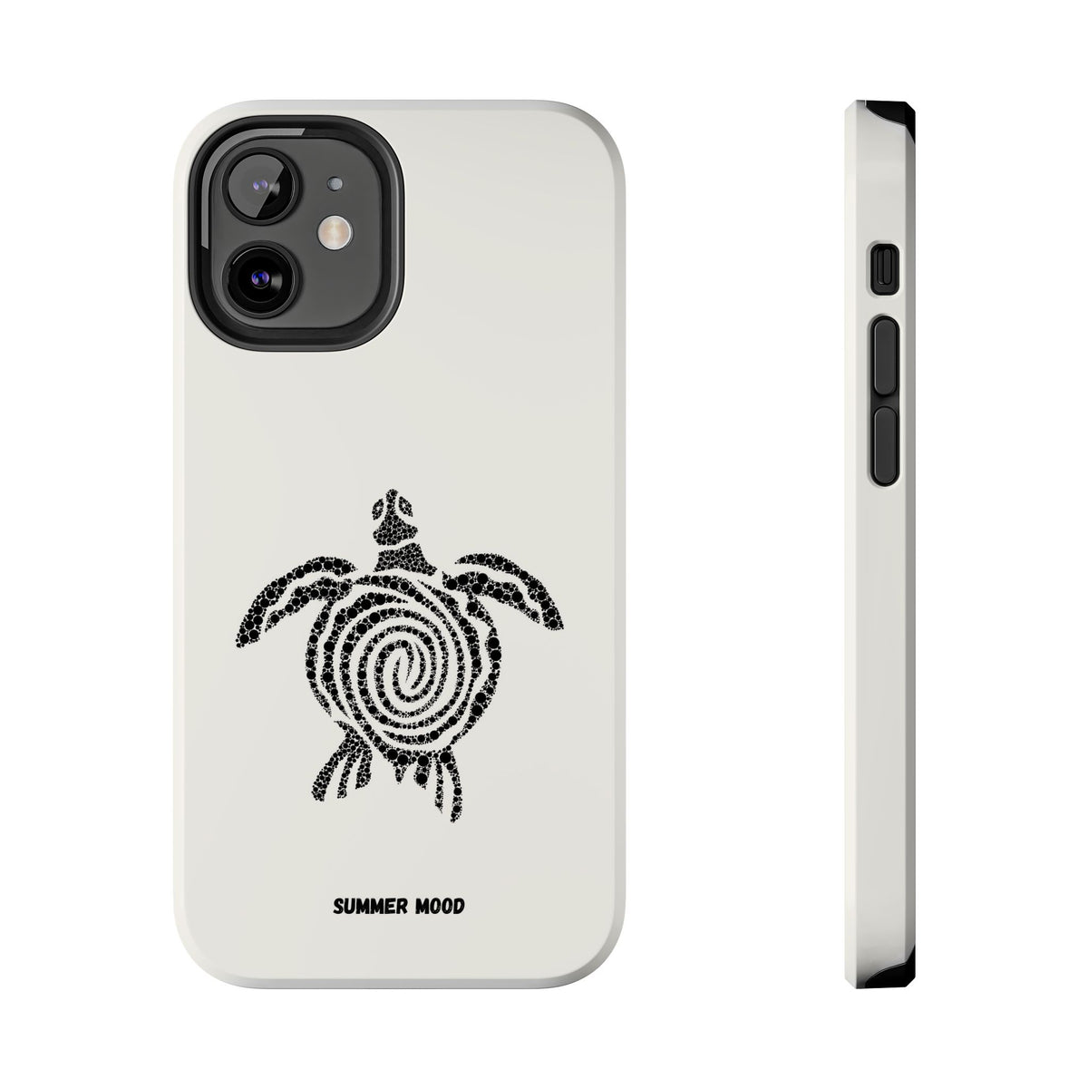 Turtle Spiral Tough Phone Case — "Summer Mood" Protective iPhone Cover