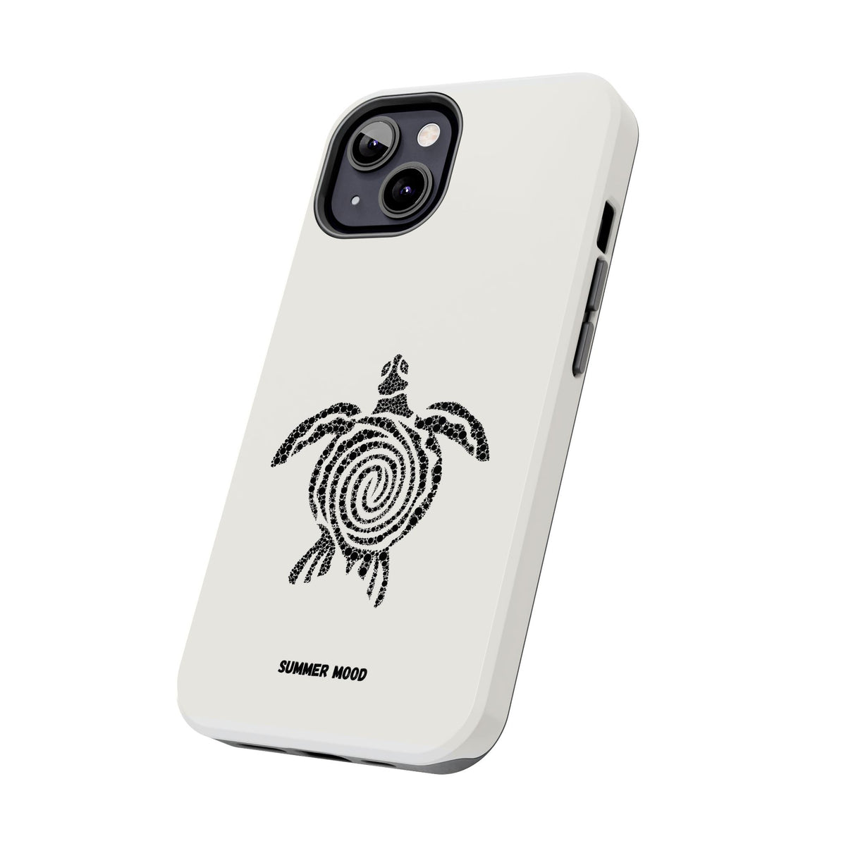 Turtle Spiral Tough Phone Case — "Summer Mood" Protective iPhone Cover