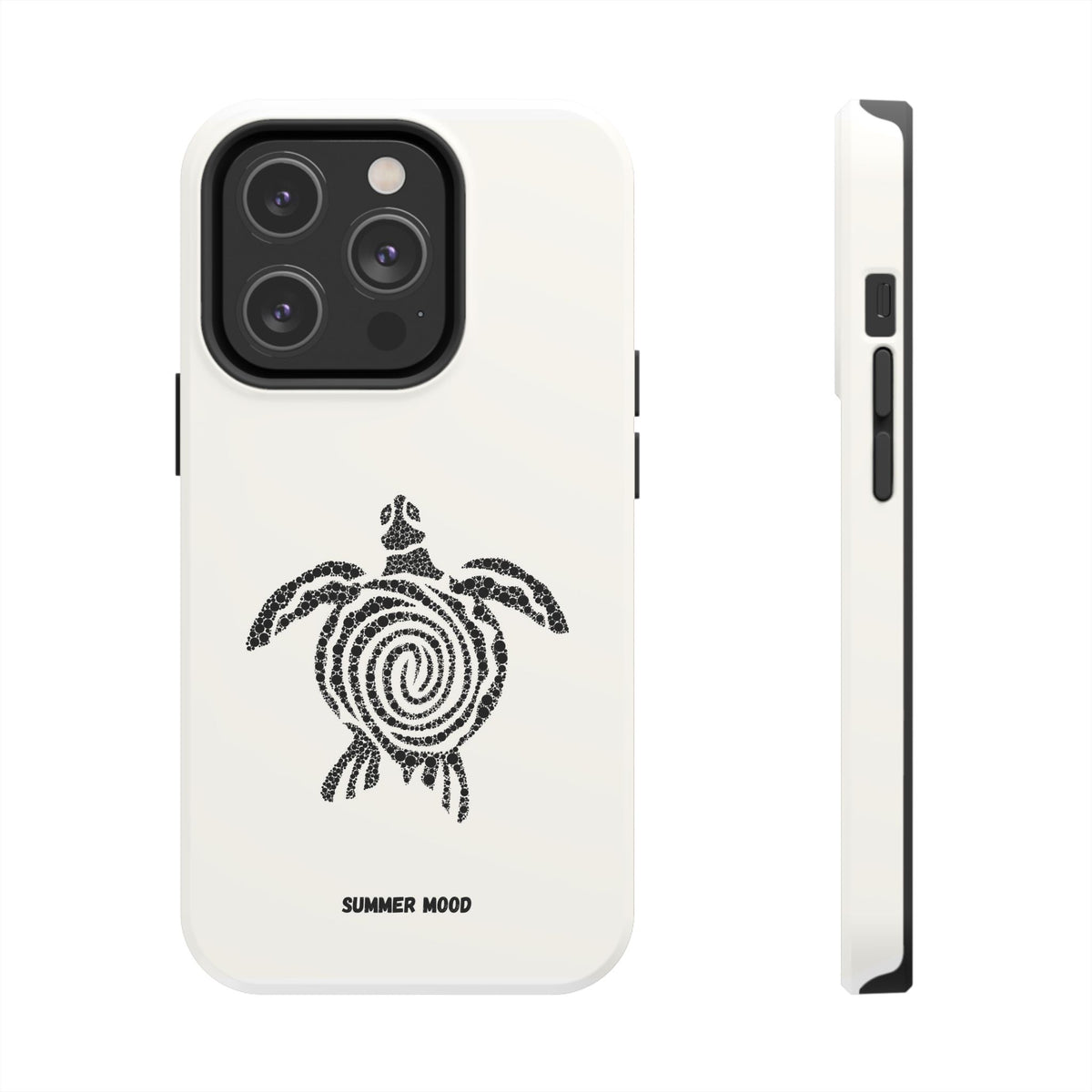 Turtle Spiral Tough Phone Case — "Summer Mood" Protective iPhone Cover