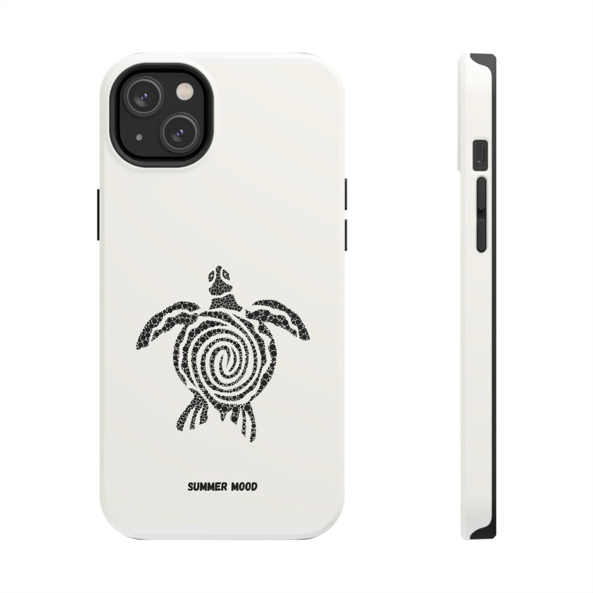 Turtle Spiral Tough Phone Case — "Summer Mood" Protective iPhone Cover