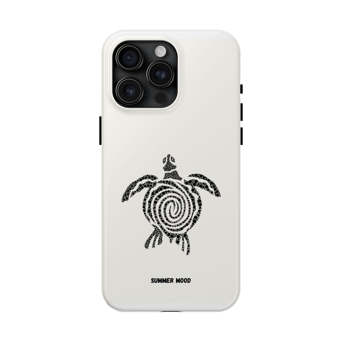 Turtle Spiral Tough Phone Case — "Summer Mood" Protective iPhone Cover