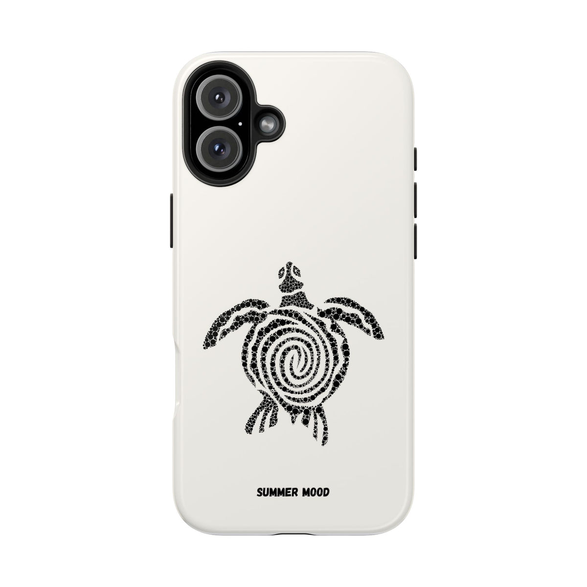 Turtle Spiral Tough Phone Case — "Summer Mood" Protective iPhone Cover
