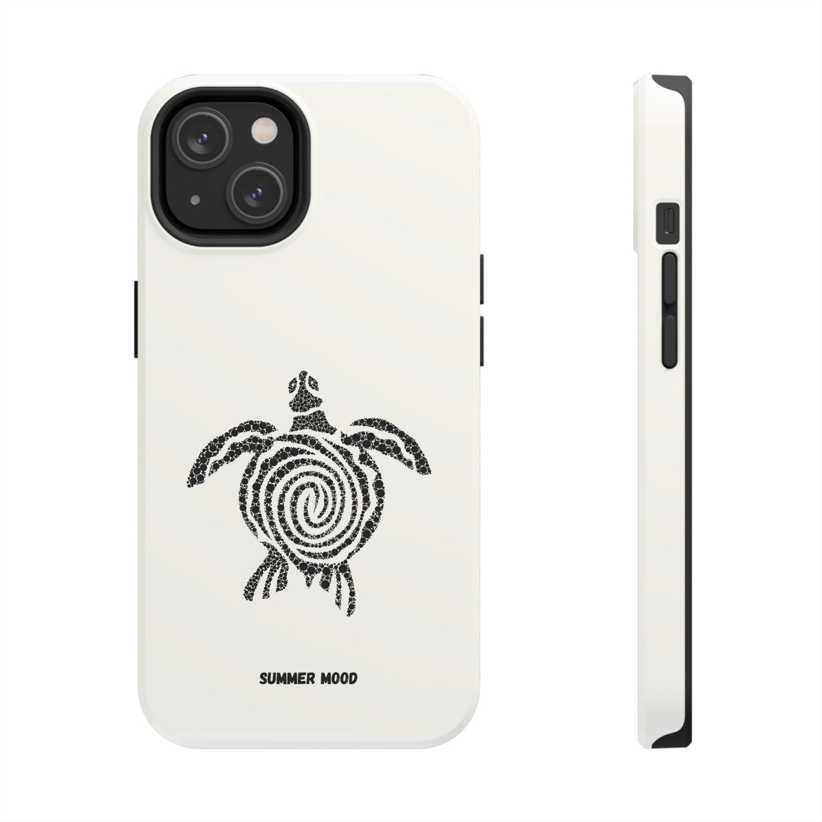 Turtle Spiral Tough Phone Case — "Summer Mood" Protective iPhone Cover