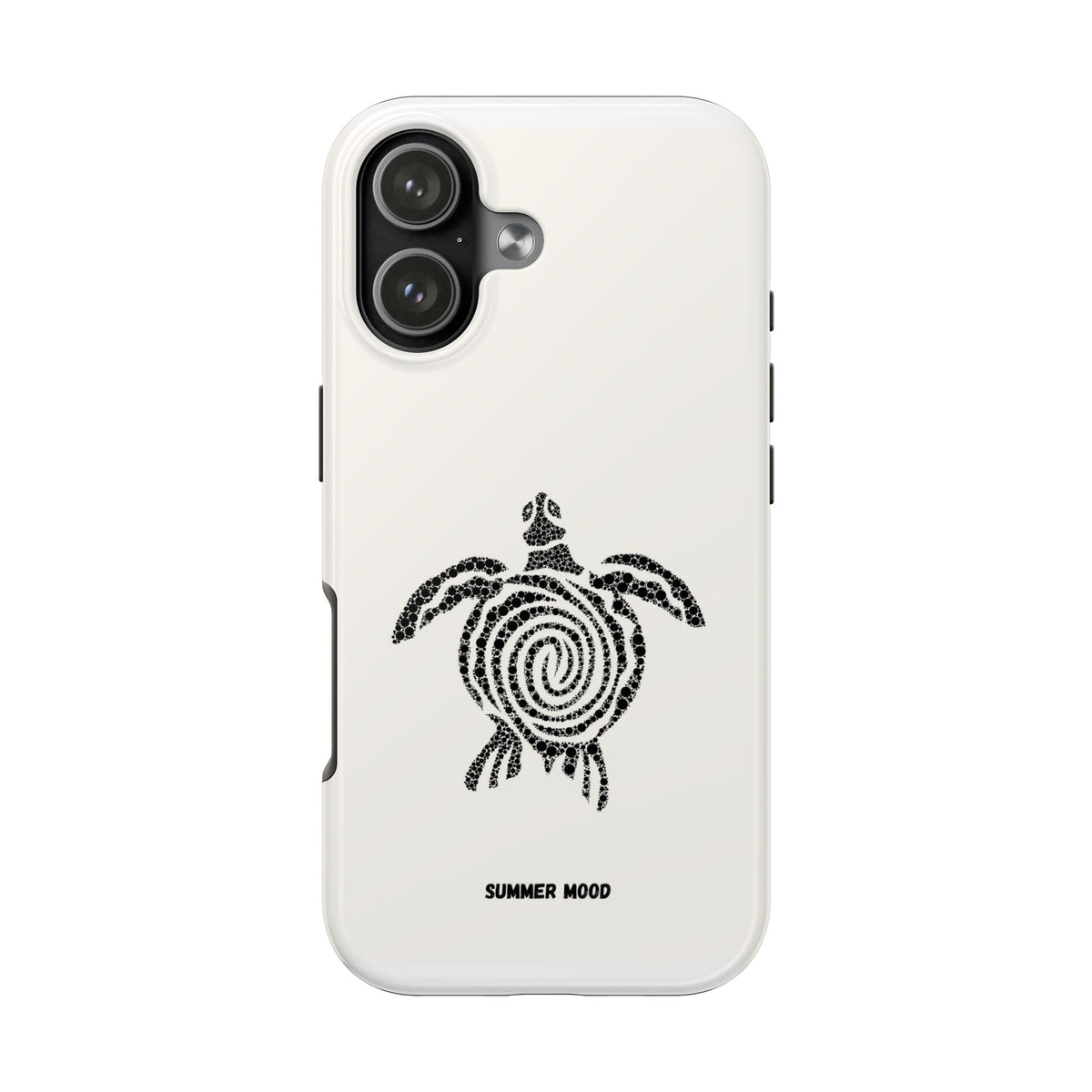 Turtle Spiral Tough Phone Case — "Summer Mood" Protective iPhone Cover