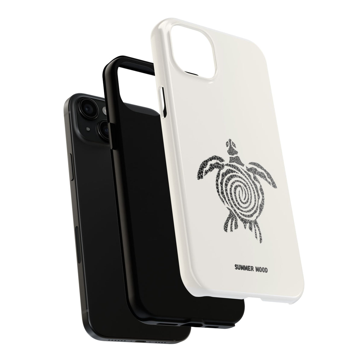 Turtle Spiral Tough Phone Case — "Summer Mood" Protective iPhone Cover