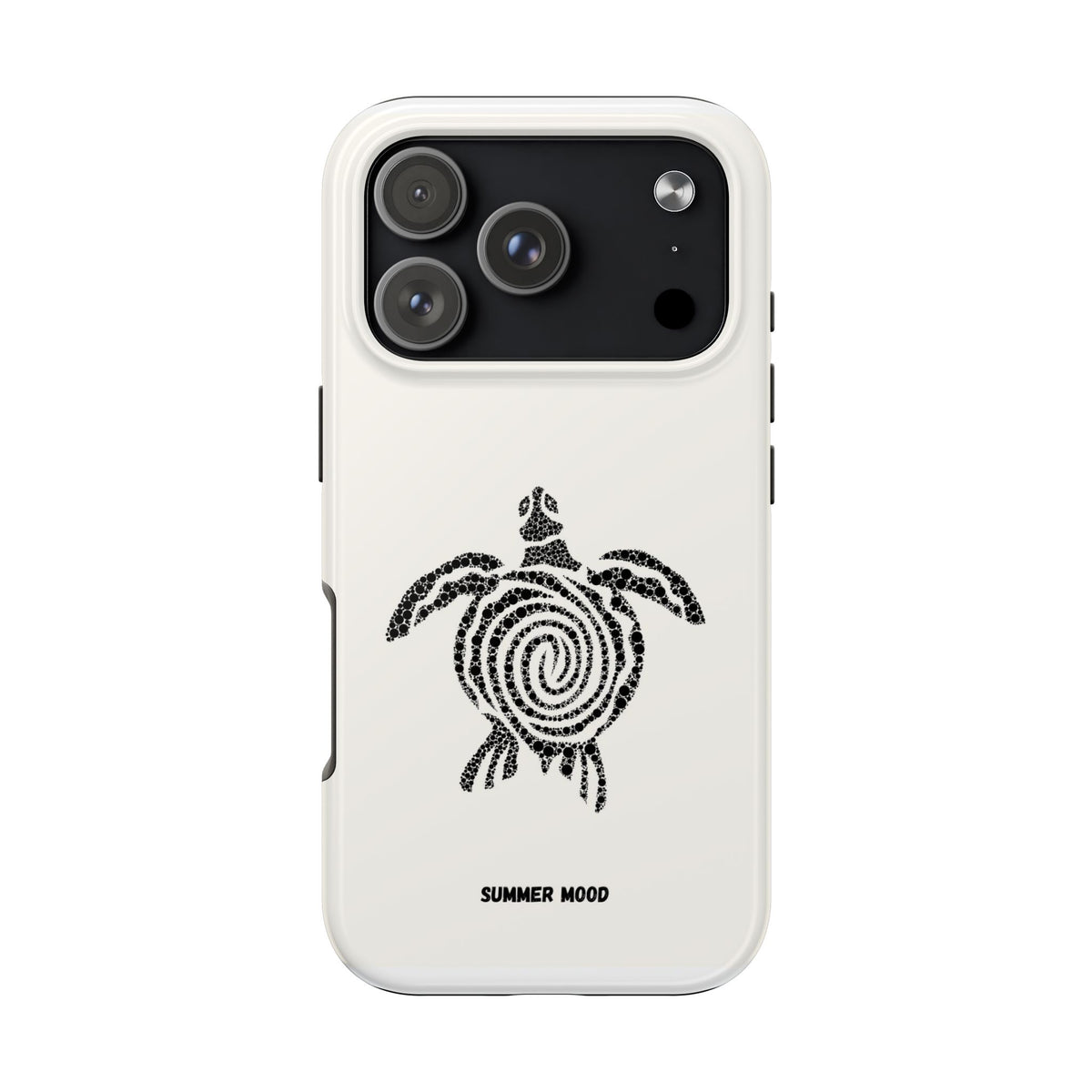Turtle Spiral Tough Phone Case — "Summer Mood" Protective iPhone Cover