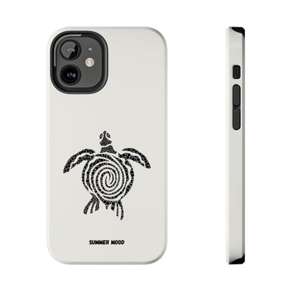 Turtle Spiral Tough Phone Case — "Summer Mood" Protective iPhone Cover