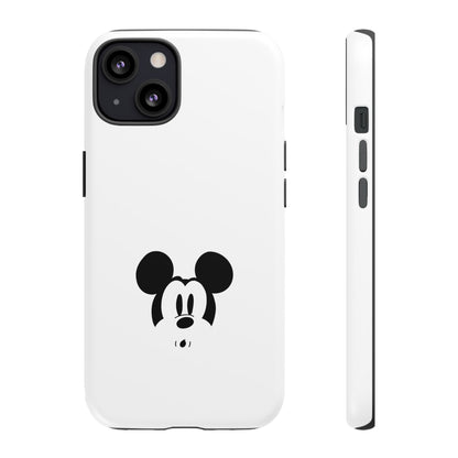 Mickey Face Phone Case - Minimal Cute Cartoon Protective Tough Case