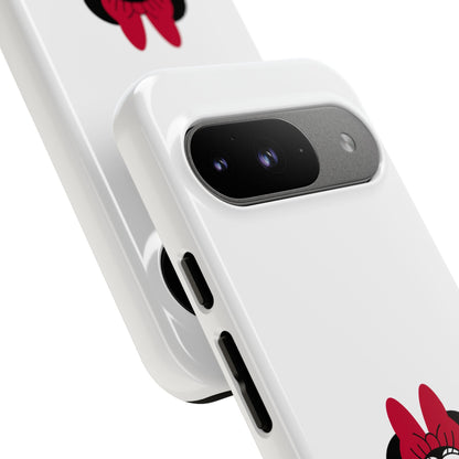 Minnie Mouse Tough Phone Case — Cute Red Bow Protective iPhone Cover