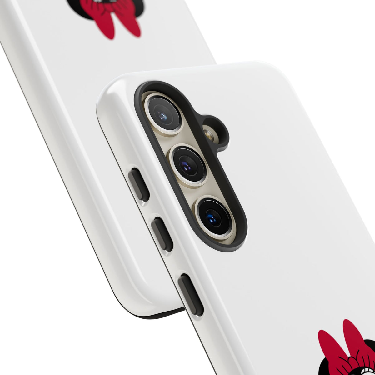 Minnie Mouse Tough Phone Case — Cute Red Bow Protective iPhone Cover