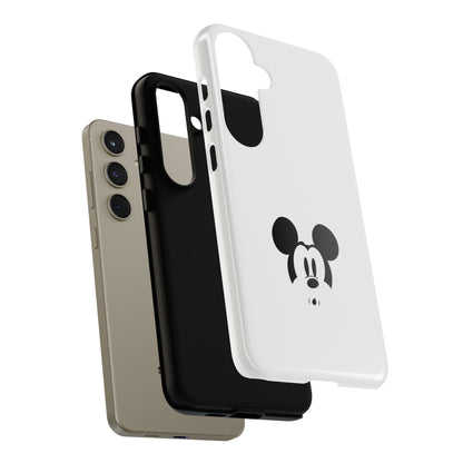 Mickey Face Phone Case - Minimal Cute Cartoon Protective Tough Case