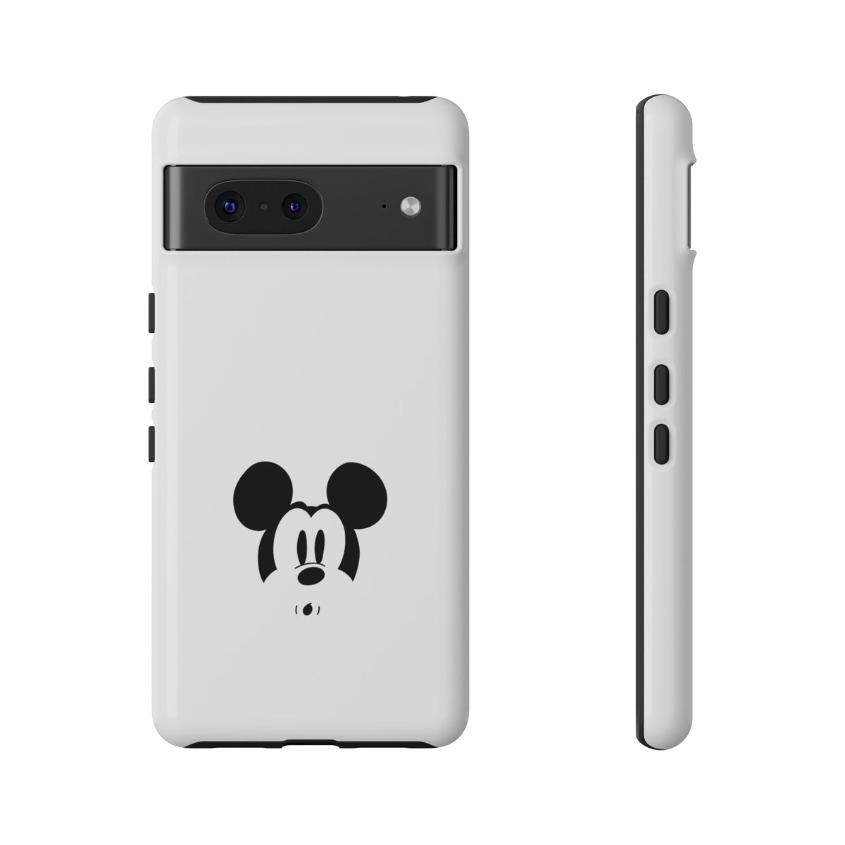 Mickey Face Phone Case - Minimal Cute Cartoon Protective Tough Case