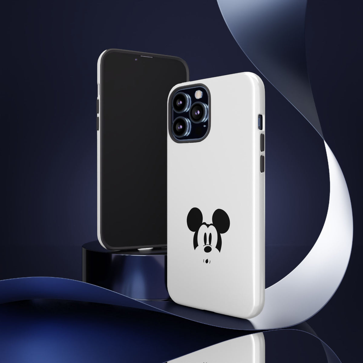 Mickey Face Phone Case - Minimal Cute Cartoon Protective Tough Case