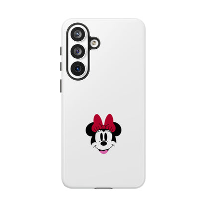 Minnie Mouse Tough Phone Case — Cute Red Bow Protective iPhone Cover