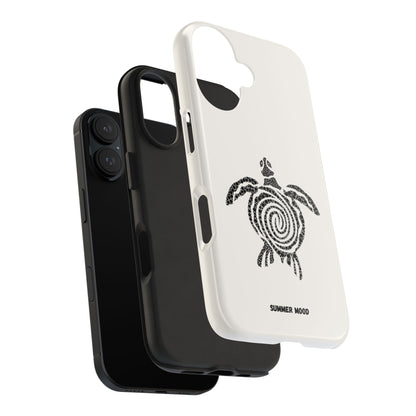 Turtle Spiral Tough Phone Case — "Summer Mood" Protective iPhone Cover