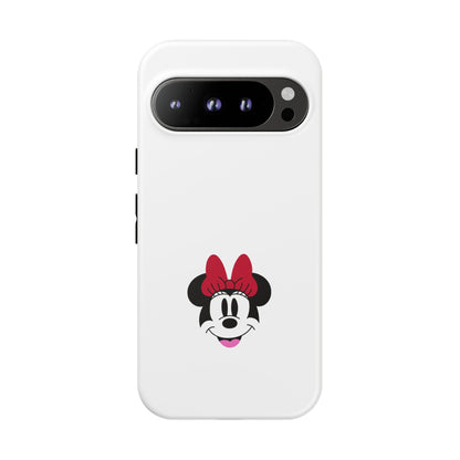 Minnie Mouse Tough Phone Case — Cute Red Bow Protective iPhone Cover