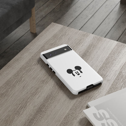 Mickey Face Phone Case - Minimal Cute Cartoon Protective Tough Case