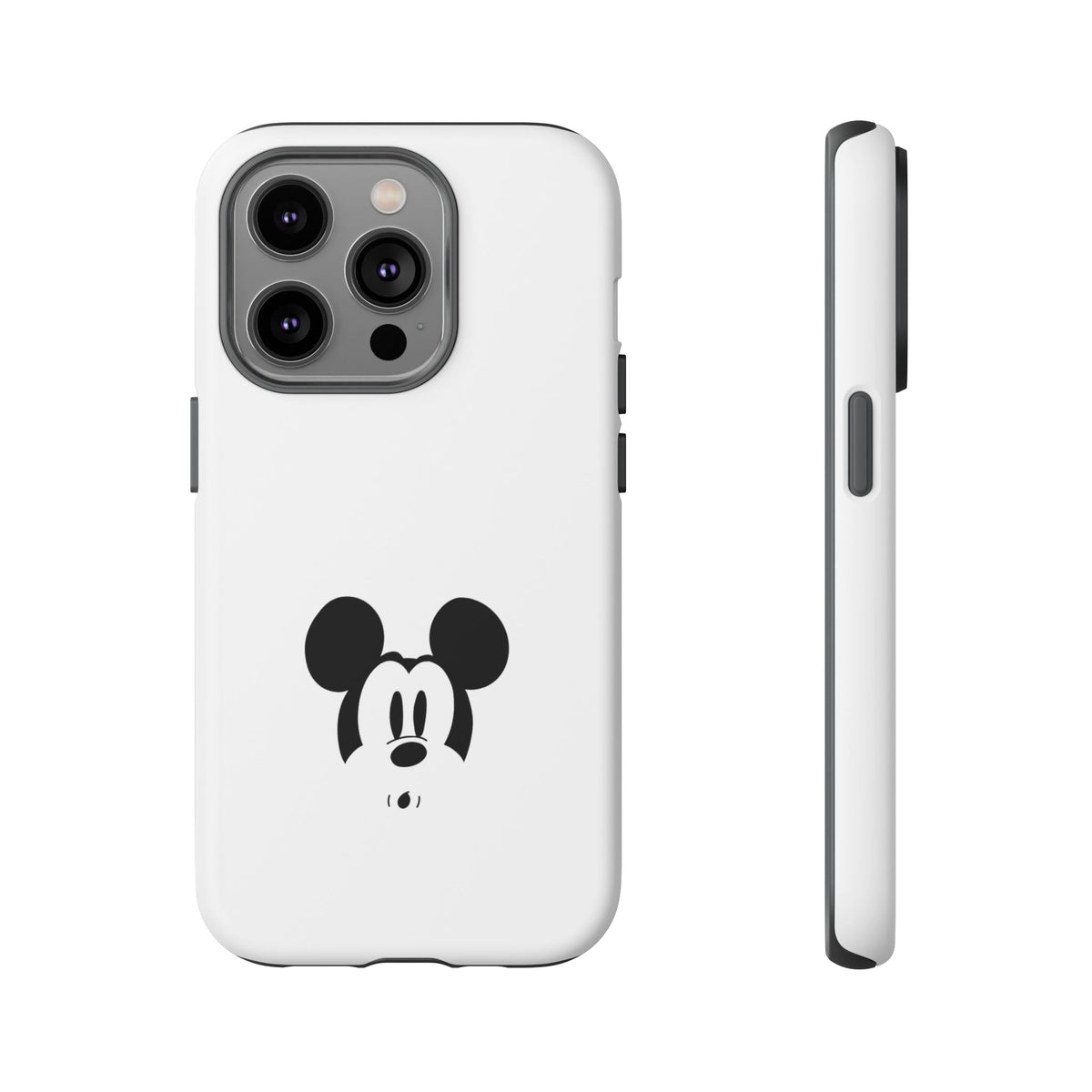 Mickey Face Phone Case - Minimal Cute Cartoon Protective Tough Case