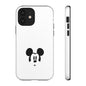 Mickey Face Phone Case - Minimal Cute Cartoon Protective Tough Case