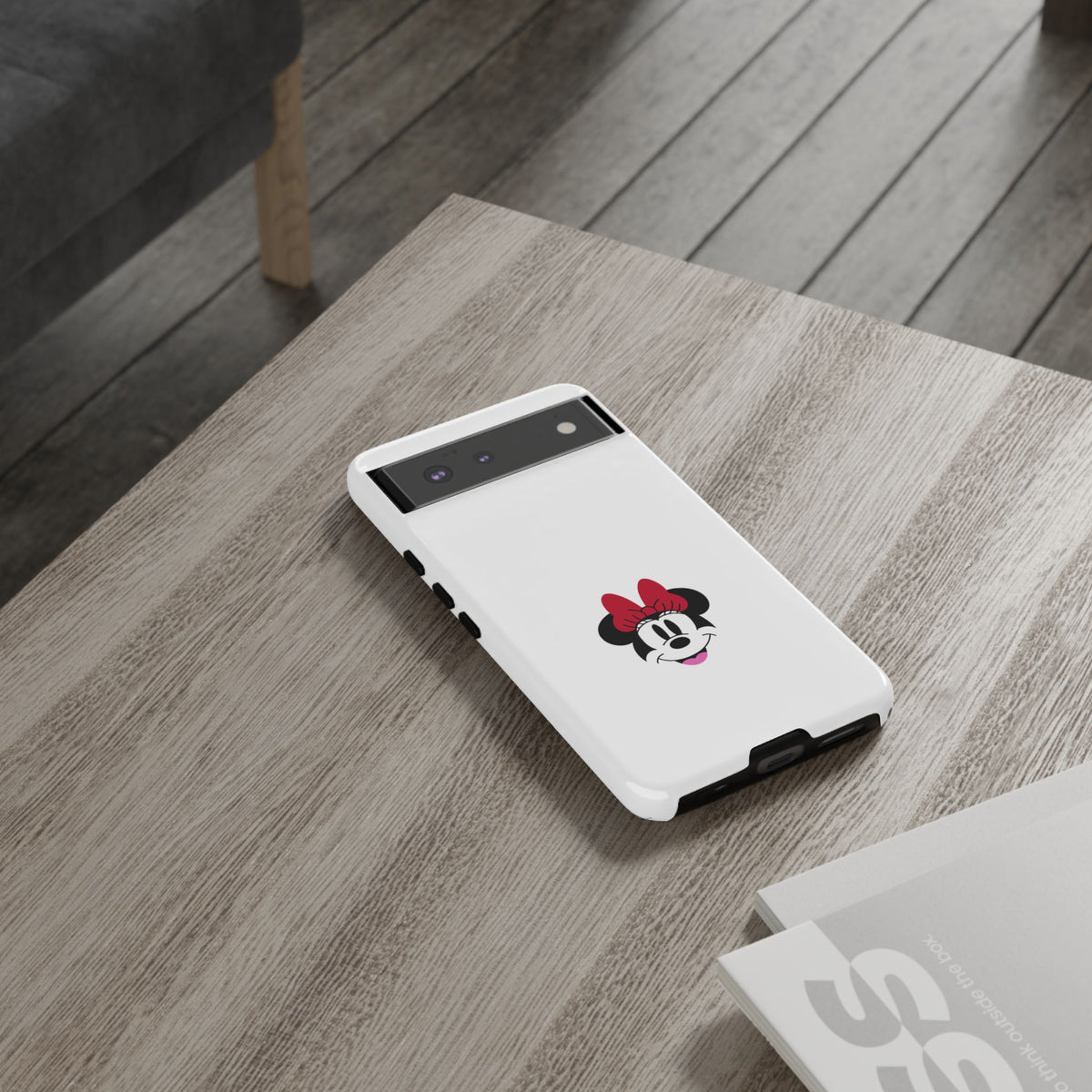 Minnie Mouse Tough Phone Case — Cute Red Bow Protective iPhone Cover