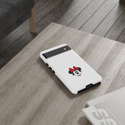 Minnie Mouse Tough Phone Case — Cute Red Bow Protective iPhone Cover