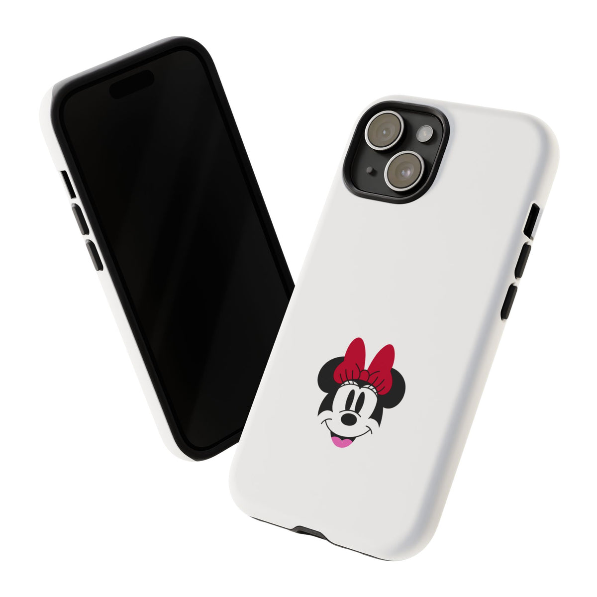 Minnie Mouse Tough Phone Case — Cute Red Bow Protective iPhone Cover