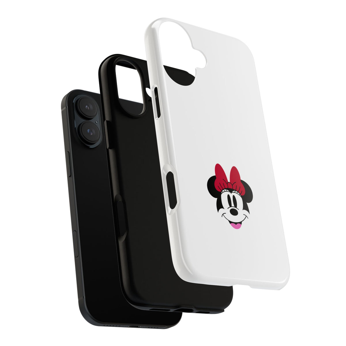 Minnie Mouse Tough Phone Case — Cute Red Bow Protective iPhone Cover
