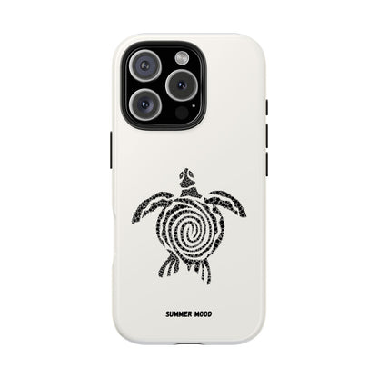 Turtle Spiral Tough Phone Case — "Summer Mood" Protective iPhone Cover