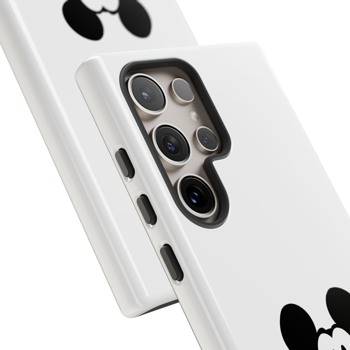 Mickey Face Phone Case - Minimal Cute Cartoon Protective Tough Case