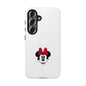 Minnie Mouse Tough Phone Case — Cute Red Bow Protective iPhone Cover