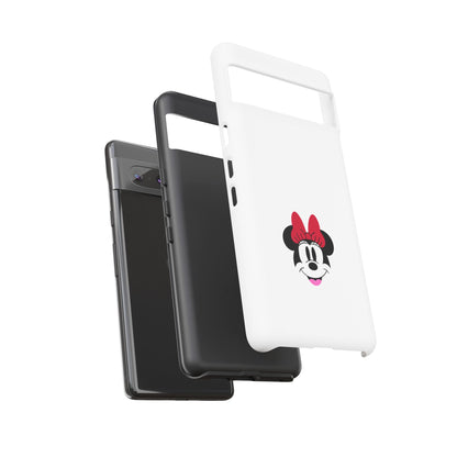 Minnie Mouse Tough Phone Case — Cute Red Bow Protective iPhone Cover
