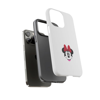 Minnie Mouse Tough Phone Case — Cute Red Bow Protective iPhone Cover