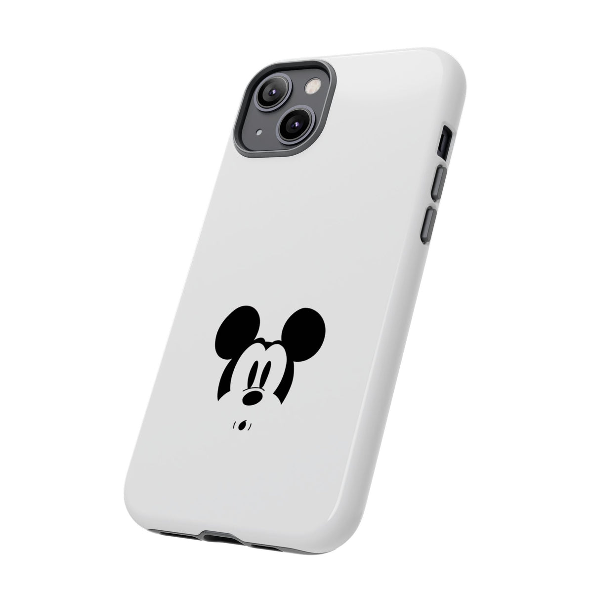 Mickey Face Phone Case - Minimal Cute Cartoon Protective Tough Case