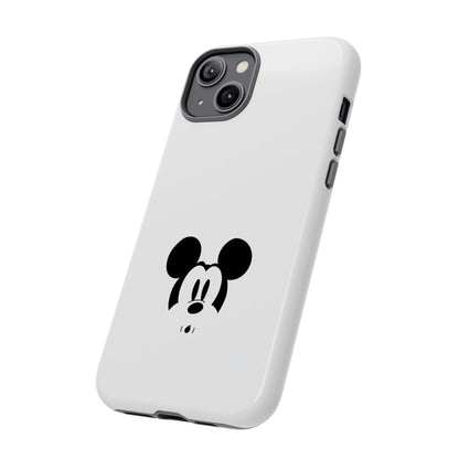 Mickey Face Phone Case - Minimal Cute Cartoon Protective Tough Case
