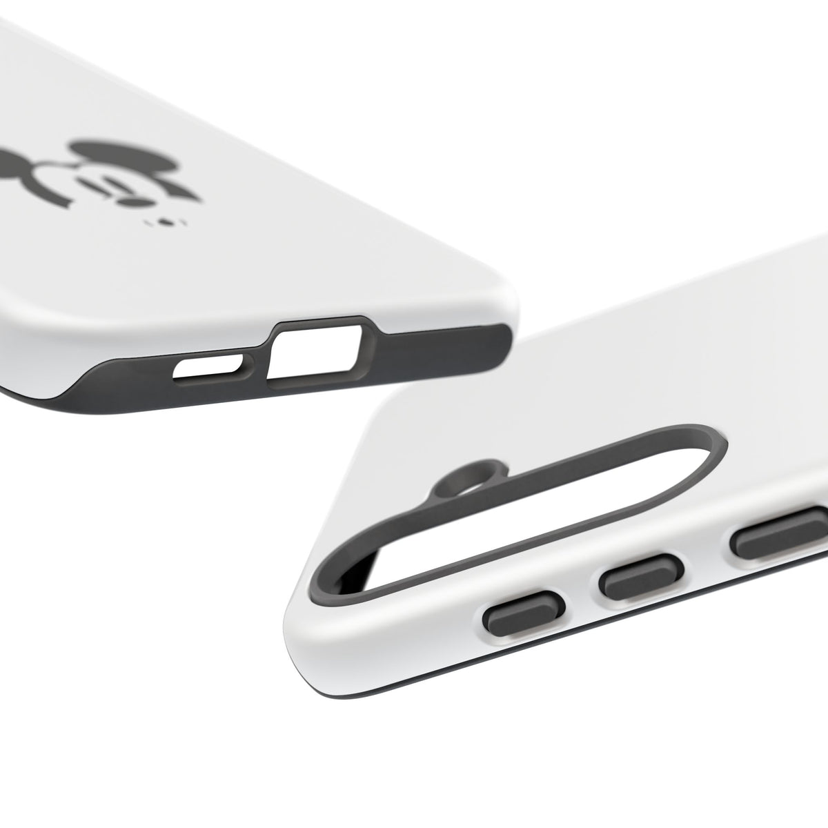 Mickey Face Phone Case - Minimal Cute Cartoon Protective Tough Case