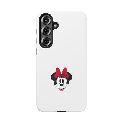 Minnie Mouse Tough Phone Case — Cute Red Bow Protective iPhone Cover