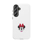 Minnie Mouse Tough Phone Case — Cute Red Bow Protective iPhone Cover