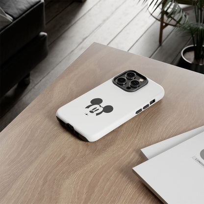 Mickey Face Phone Case - Minimal Cute Cartoon Protective Tough Case