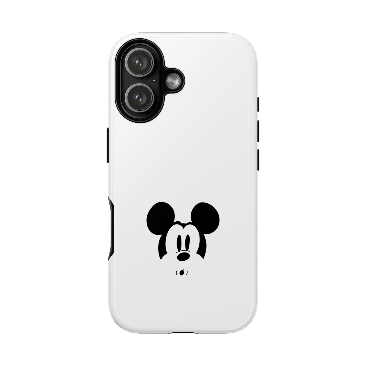 Mickey Face Phone Case - Minimal Cute Cartoon Protective Tough Case