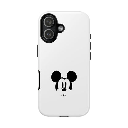 Mickey Face Phone Case - Minimal Cute Cartoon Protective Tough Case