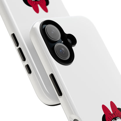 Minnie Mouse Tough Phone Case — Cute Red Bow Protective iPhone Cover