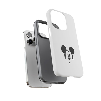 Mickey Face Phone Case - Minimal Cute Cartoon Protective Tough Case