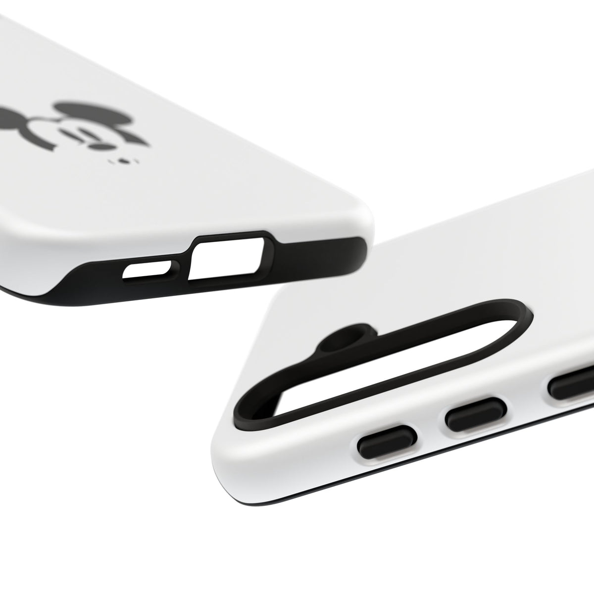 Mickey Face Phone Case - Minimal Cute Cartoon Protective Tough Case