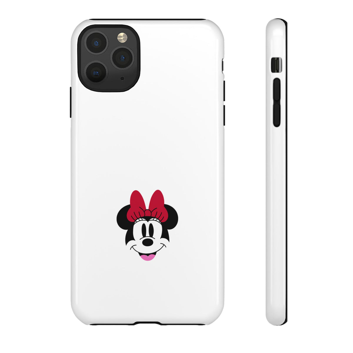 Minnie Mouse Tough Phone Case — Cute Red Bow Protective iPhone Cover