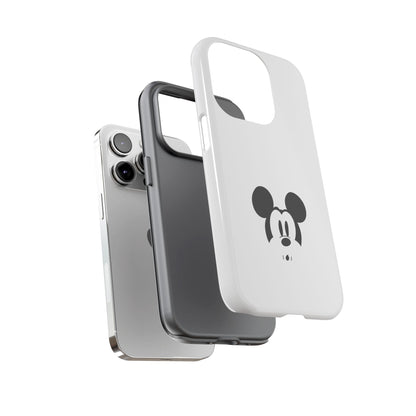 Mickey Face Phone Case - Minimal Cute Cartoon Protective Tough Case