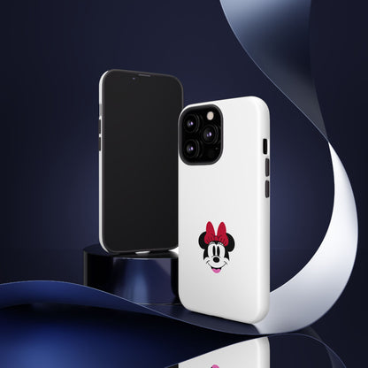 Minnie Mouse Tough Phone Case — Cute Red Bow Protective iPhone Cover