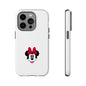Minnie Mouse Tough Phone Case — Cute Red Bow Protective iPhone Cover