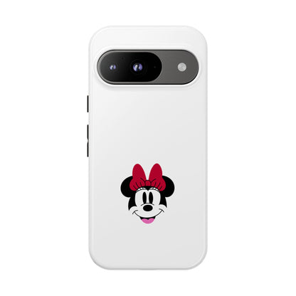 Minnie Mouse Tough Phone Case — Cute Red Bow Protective iPhone Cover