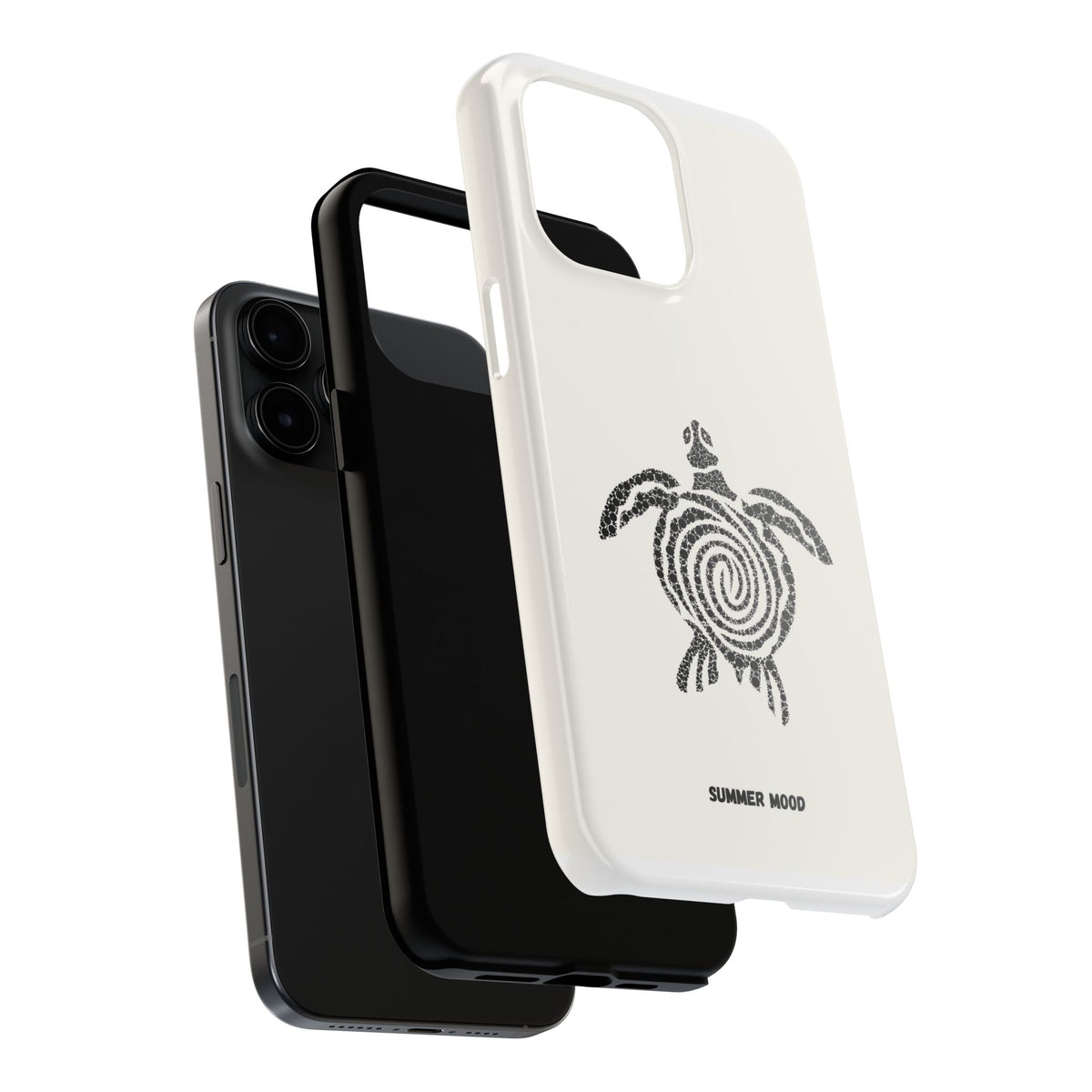 Turtle Spiral Tough Phone Case — "Summer Mood" Protective iPhone Cover