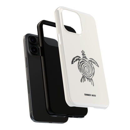 Turtle Spiral Tough Phone Case — "Summer Mood" Protective iPhone Cover